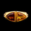 Vintage gouden ring met citrien - #1