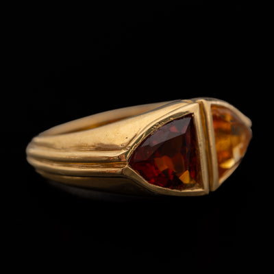 Vintage gouden ring met citrien - #3