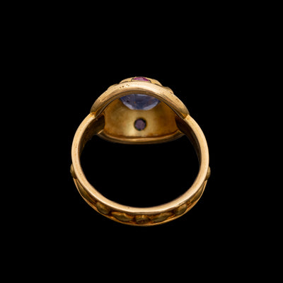Gouden ring met saffier en robijnen - #3