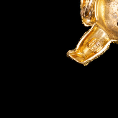 Gouden teddybeer met saffier en diamant - #2