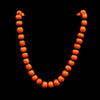 Necklace with coral and gold clasp - #4