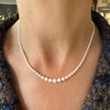 Antique pearl necklace in original case - #5