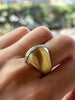 Retro gold ring with small diamonds - #3