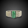 Armband met jade, email en cultivé parels