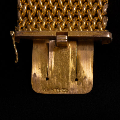 Antique braided gold bracelet - #7