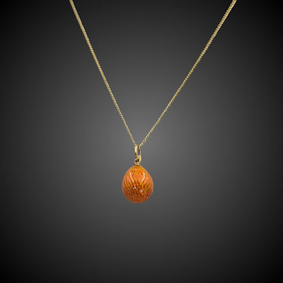 Eivormige hanger in goud en email, Fabergé - #1