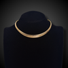 Vintage 18 k gouden tubogaz collier