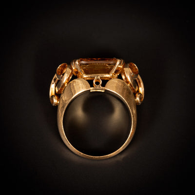 Interessante intaglio ring met topaas - #5