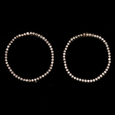 Twee rivière armbanden in goud, platina en diamant - #2