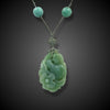 Antiek Chinees collier met jade en glas
