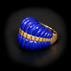 Grote gouden ring met lapis lazuli - #3