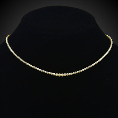 Necklace with natural pearls - #1