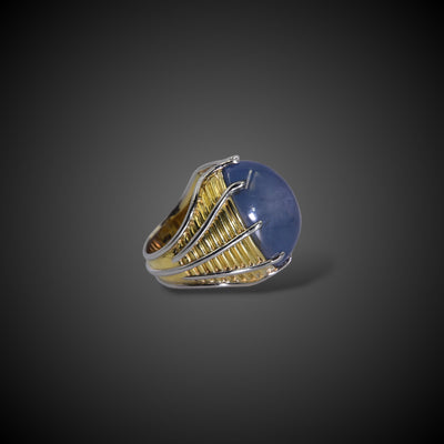 Vintage ring met grote stersaffier - #2