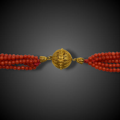 Italiaans collier met bloedkoraal - #2