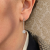 Vintage diamanten oorbellen in platina - #2