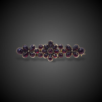 Victorian brooch with Bohemian garnet - #1