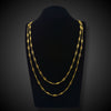 Antique French long necklace with wire links - #1