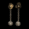 Vintage diamanten oorbellen in platina - #3