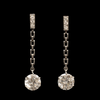 Vintage diamanten oorbellen in platina - #1