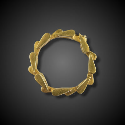 Retro tank bracelet in 18 carat gold - #5