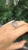 Platina ring met diamant en saffier - #6