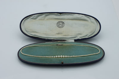 Antique pearl necklace in original case - #4