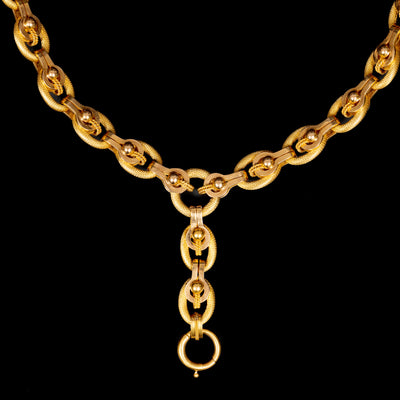 Antique French necklace in 18 carat gold - #3