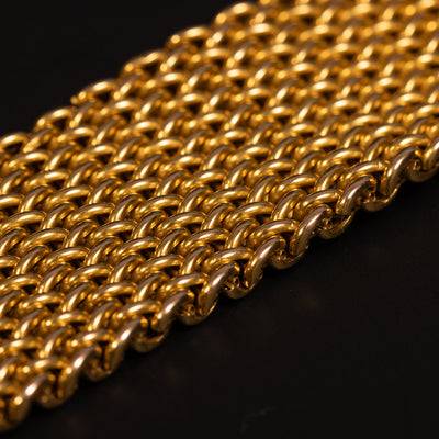 Antique braided gold bracelet - #2