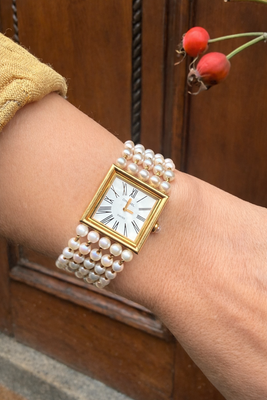 Polshorloge 'Mademoiselle' met parels - #9