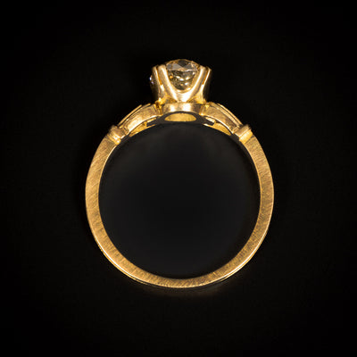 Solitaire ring with old cut diamond - #5