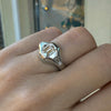 Platina ring met diamant - #5