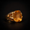 Interessante intaglio ring met topaas