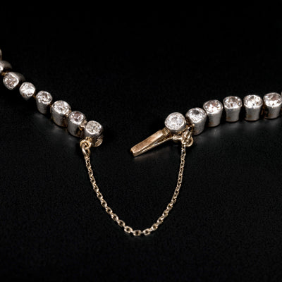 Twee rivière armbanden in goud, platina en diamant - #6