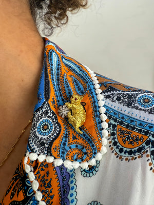 Broche met spelende kat - #2