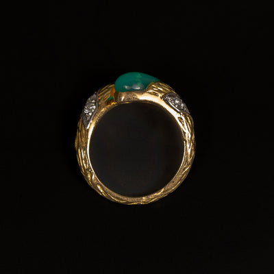 Mauboussin ring met koraal en chrysopraas en diamant - #3