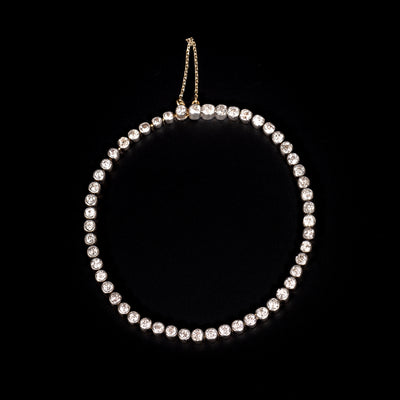 Twee rivière armbanden in goud, platina en diamant - #4