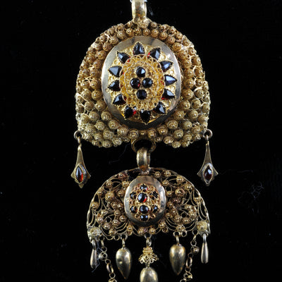 Antieke Nederlandse hanger met granaat - #3