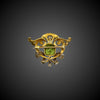 Art Nouveau broche met peridoot, diamant en email - #2