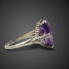 Ring in platina met amethist intaglio - #3