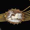 Gouden Empire collier met drie cameeën - #4