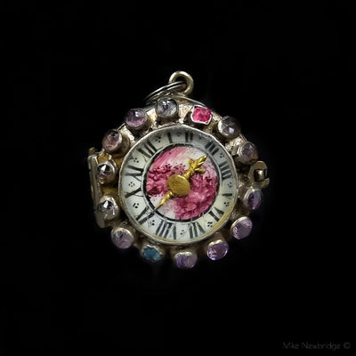 17e eeuwse zilveren pomander in horlogevorm - #5