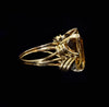 Retro stijlvolle gouden ring met citrien - #2