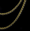 Gouden collier met getextureerde bi-color schakels - #2