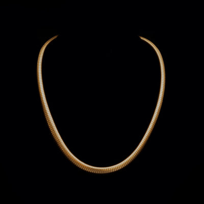 Vintage 18 k gouden tubogaz collier - #4