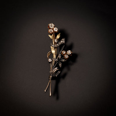 Antieke Russische broche met diamant - #3