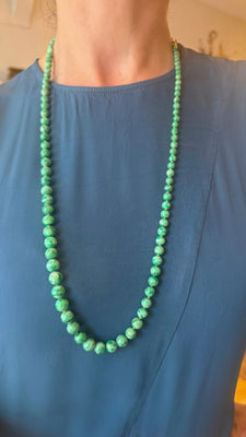 Collier met kralen van jade - #5