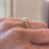 Solitaire ring with old cut diamond - #4
