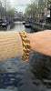 Large gold gourmet bracelet - #5
