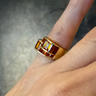 Prachtige vintage ring met citrien - #4