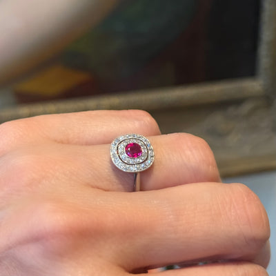Belle Epoque ring with ruby and diamonds - #4